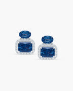 Éclatant Sapphire Short Studs-AriaEcho Jewelry