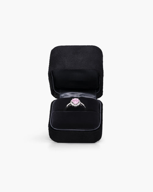 Éclatant Pink Round Ring