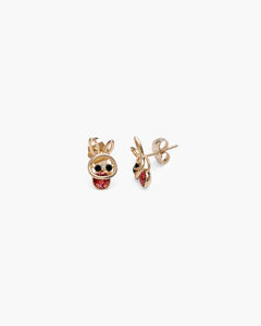 Féerique Berry Red Bunny Studs-AriaEcho Jewelry