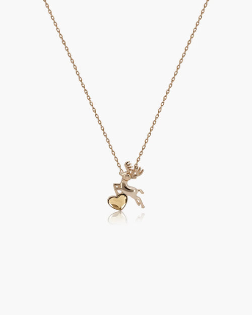 Féerique Yellow Deer Necklace - AriaEcho Jewelry