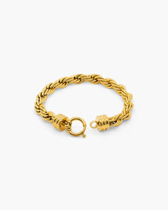 Pulsera trenzada de oro atemporal