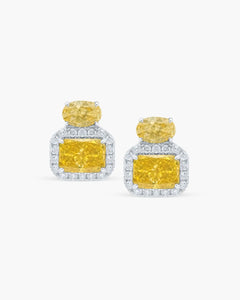 Eclatant Canary Short Stud-AriaEcho Jewelry