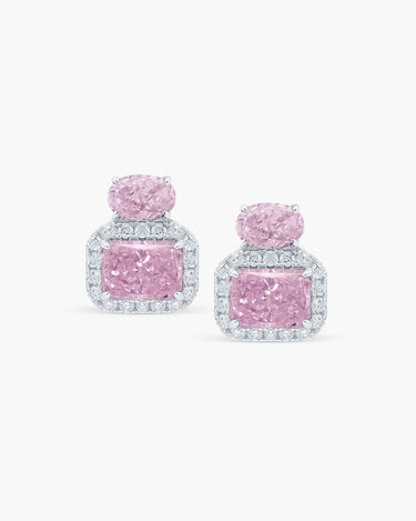 Éclatant Pink Short Studs-AriaEcho Jewelry