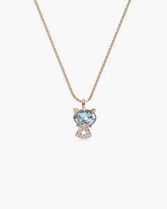 Feerique Cambridge Blue Cat Necklace - AriaEcho Jewelry