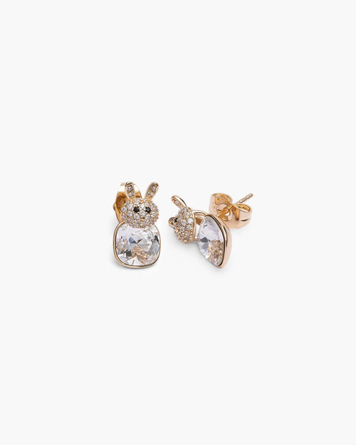 Féerique Pure White Bunny Earrings