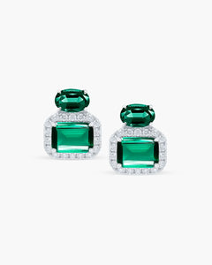 Emerald Square Earrings - AriaEcho Jewelry