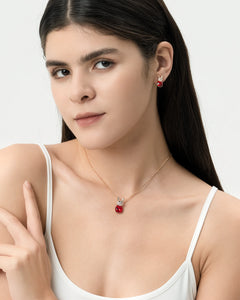 Féerique Red Bunny Necklace- AriaEcho Jewelry