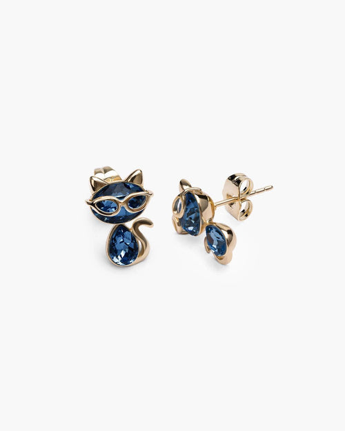 Féerique Tanzanite Cat Studs - AriaEcho Jewelry