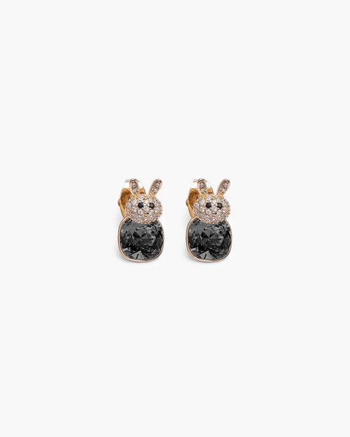 Féerique Black Bunny Earrings-AriaEcho Jewelry