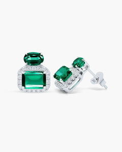 Emerald Square Earrings - AriaEcho Jewelry