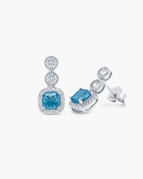 Éclatant Aquamarine Cocktail Studs-AriaEcho Jewelry