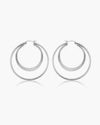 Timeless Silver Resonance Hoops-AriaEcho Jewelry