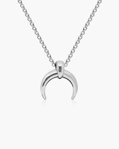 Timeless Silver Moon Necklace