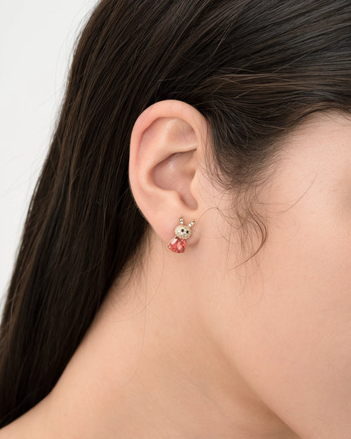 Féerique Red Bunny Studs- AriaEcho Jewelry