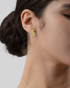 Eclatant Canary Short Stud-AriaEcho Jewelry