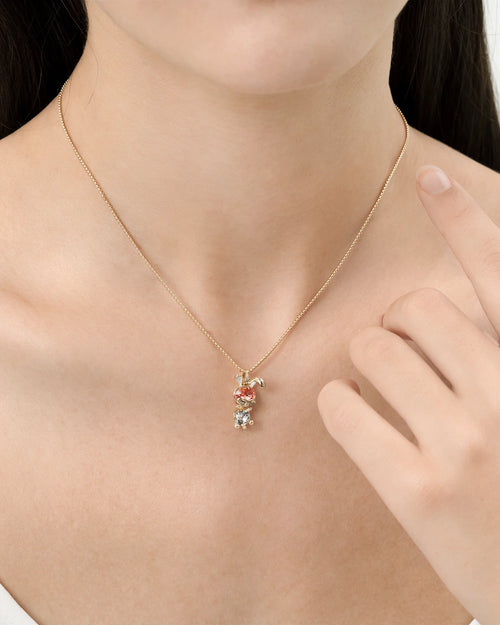 Feerique Red Crystal Bee Necklace - AriaEcho Jewelry