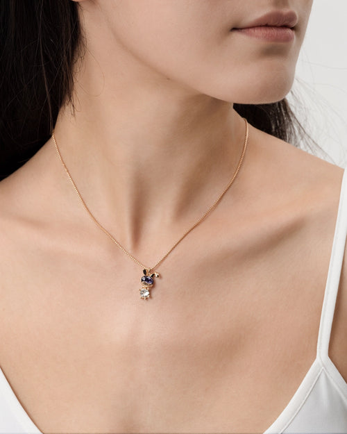 Feerique Amethyst Bee Necklace - AriaEcho Jewelry