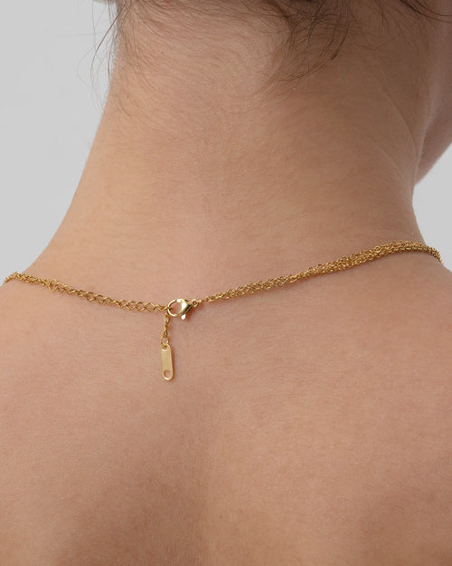 Timeless Gold Fish Tail Necklace-AriaEcho Jewelry