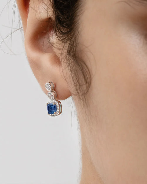 Éclatant Sapphire Studs-AriaEcho Jewelry