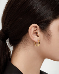 Timeless Gold Circle Hoops-AiraEcho Jewelry