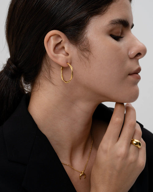 Timeless Gold Looped Earrings - AriaEcho Jewelry