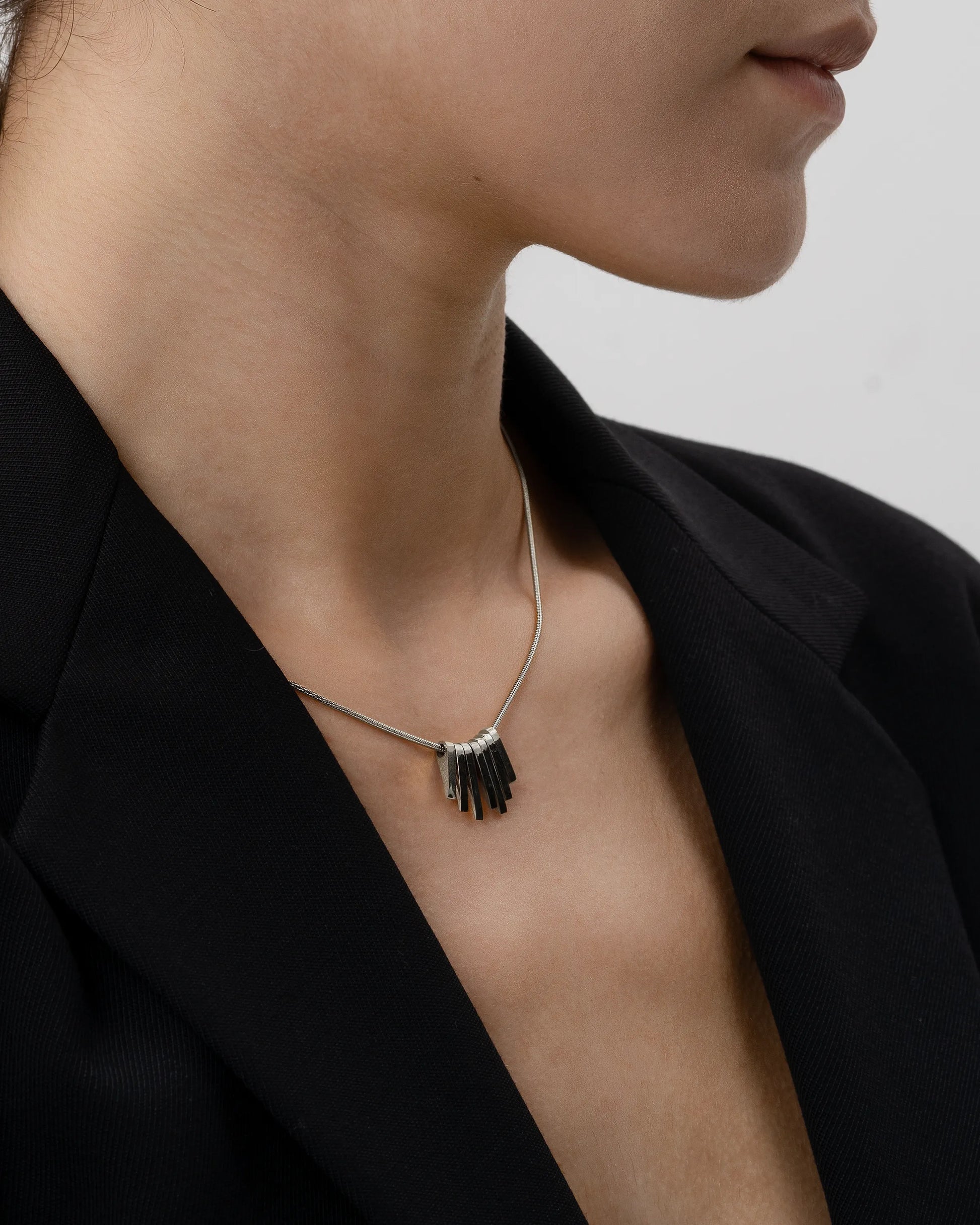 Timeless Layered Silver Pendant Necklace - AriaEcho Jewelry