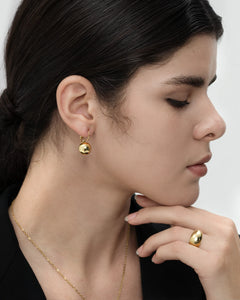 Timeless Gold Bead Studs-AriaEcho Jewelry