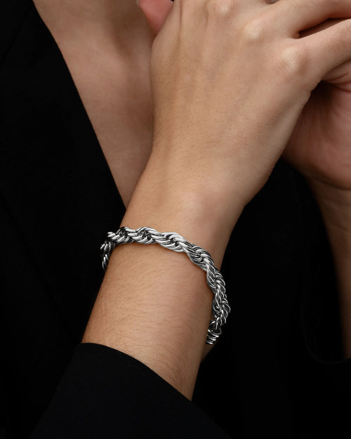 Timeless Silver Braided Bracelet - AriaEcho Jewelry