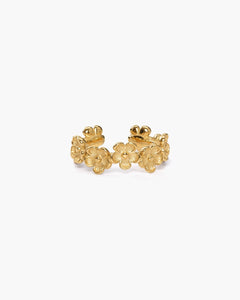 Timeless Gold Flower Open Ring-AriaEcho Jewelry