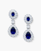 Éclatant Sapphire Drop Earrings-AriaEcho Jewelry