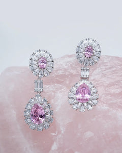 Éclatant Pink Drop Earrings