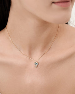 Feerique Cambridge Blue Cat Necklace - AriaEcho Jewelry