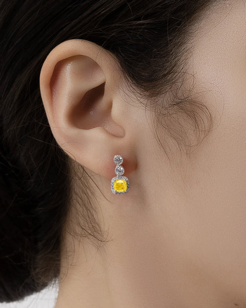 Éclatant Canary Studs-AriaEcho Jewelry