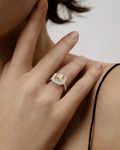 Éclatant Canary Cocktail Ring-AriaEcho Jewelry