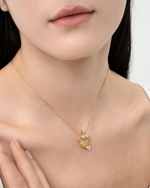 Feerique Lemon Bunny Necklace - AriaEcho Jewelry