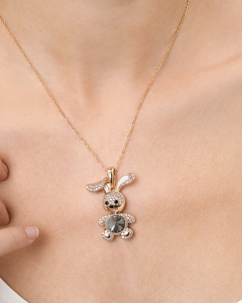 Féerique Black Bunny Necklace- AriaEcho Jewelry