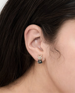 Féerique Black Bunny Studs- AriaEcho Jewelry