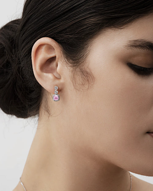 Éclatant Pink Studs-AriaEcho Jewelry