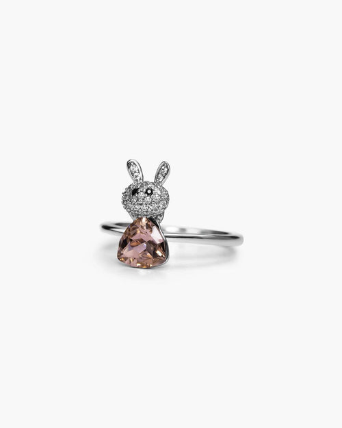 Féerique Champagne Bunny Ring - AriaEcho Jewelry