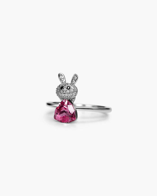 Féerique Hot Pink Bunny Ring- AriaEcho Jewelry