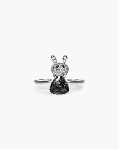 Féerique Black Bunny Ring- AriaEcho Jewelry