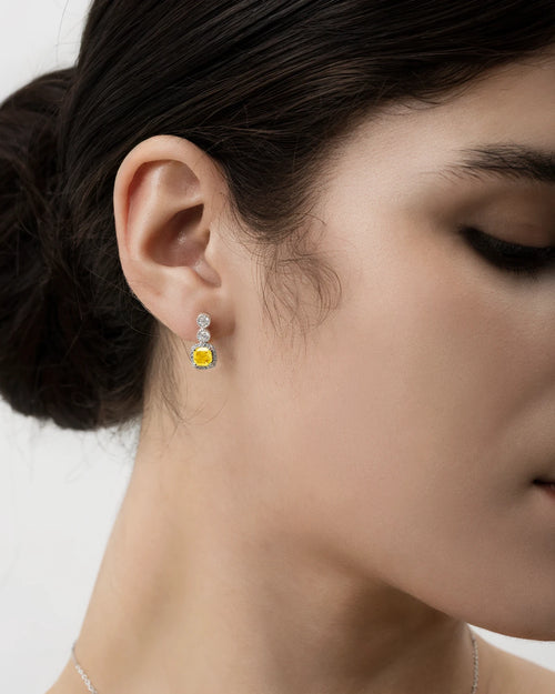 Éclatant Canary Studs-AriaEcho Jewelry