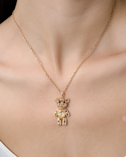 Féerique Honey Bear Necklace - AriaEcho Jewelry