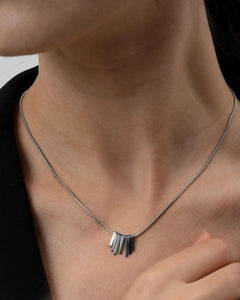 Timeless Layered Silver Pendant Necklace - AriaEcho Jewelry