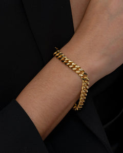 Timeless Gold Cuban Bracelet - AriaEcho Jewelry