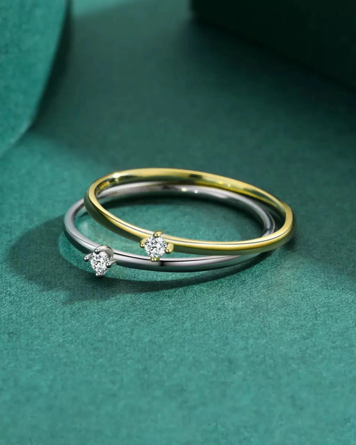 Dainty Moissanite Solitaire Ring