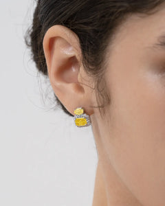 Eclatant Canary Short Stud-AriaEcho Jewelry