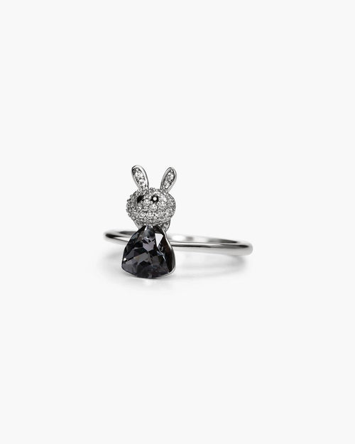 Féerique Black Bunny Ring- AriaEcho Jewelry