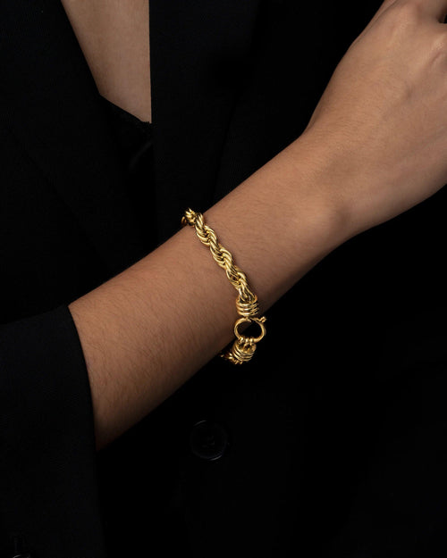 Timeless Gold Braided Bracelet - AriaEcho Jewelry