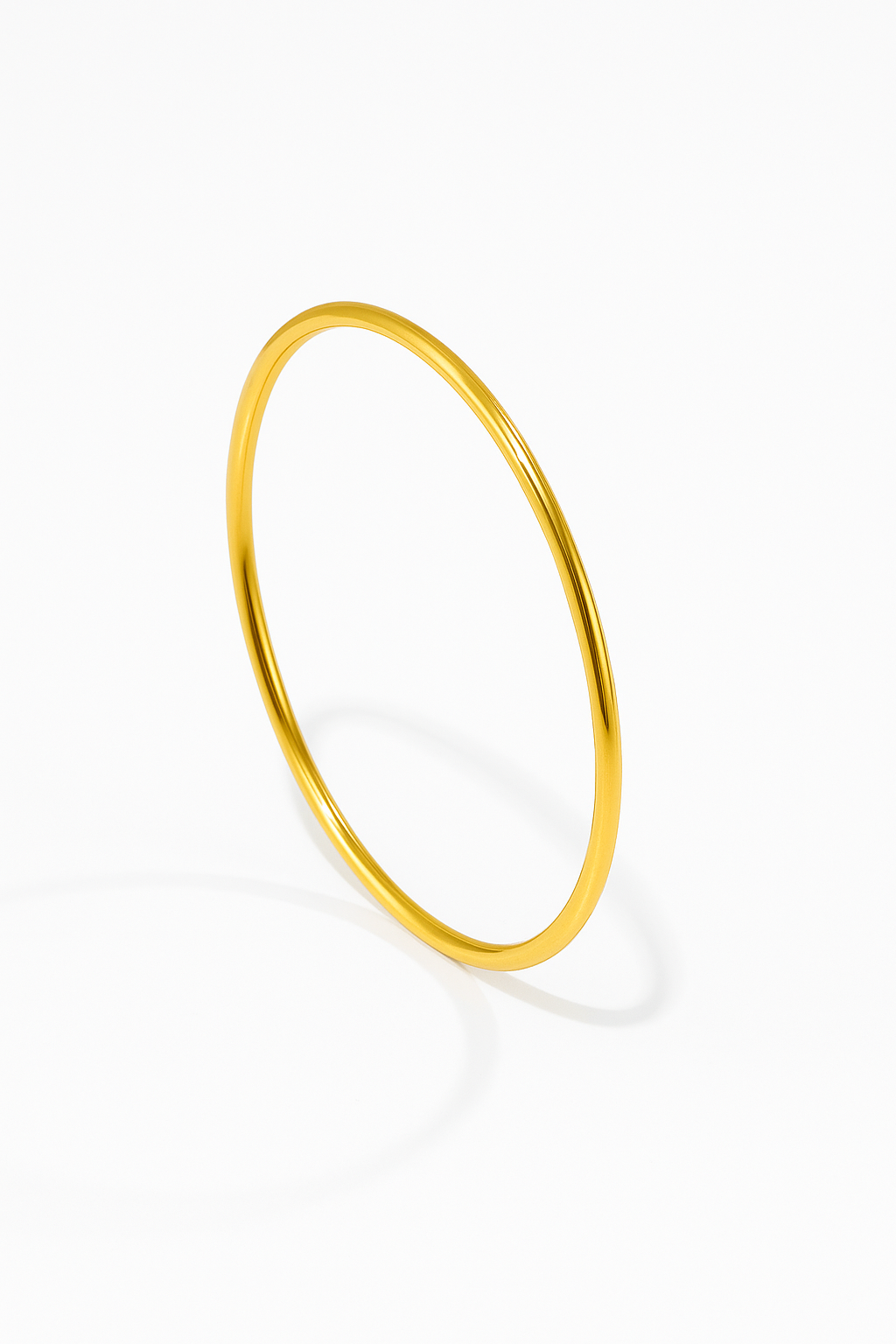 Bold Polished Bangle in Gold